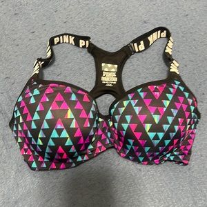 Pink Victoria’s Secret ultimate push-up bra size small DD